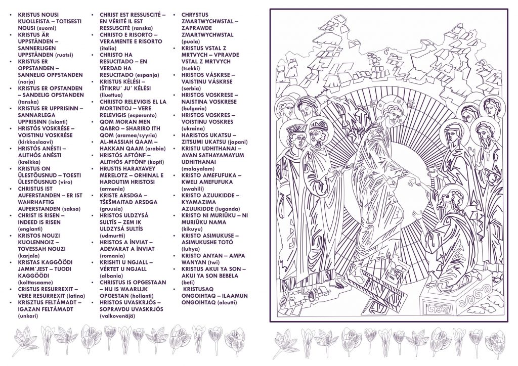 Pääsiäistervehdyksiä eri kielillä