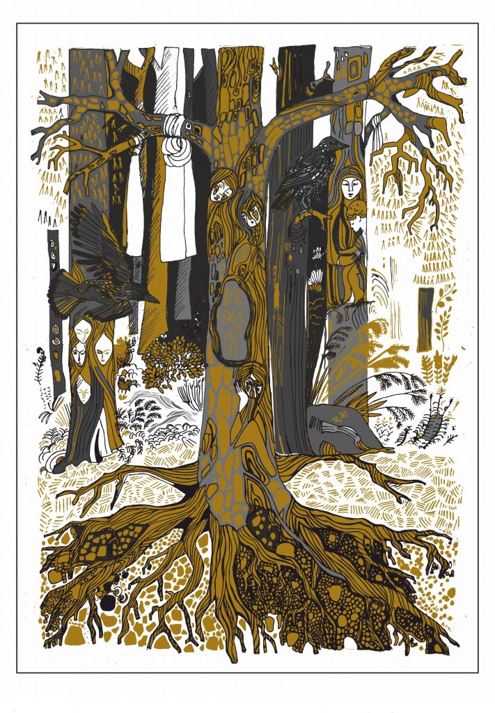 Karsikko
Puuhun tehtiin merkki vainajille